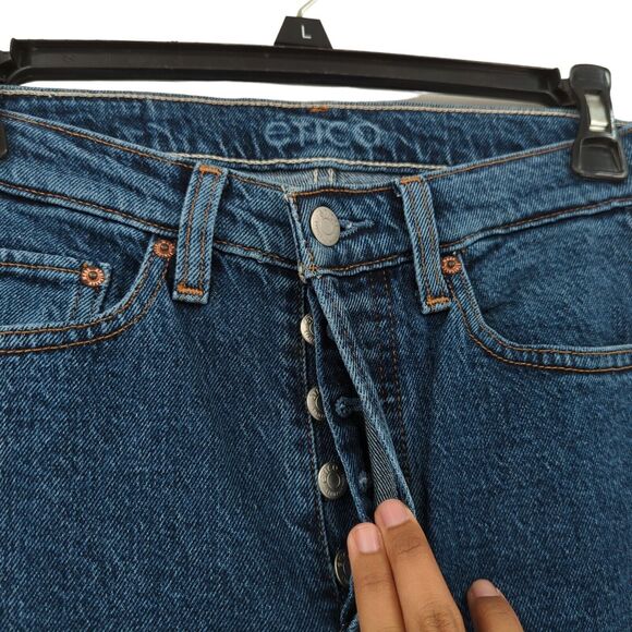 ETICA Women 24 Alex Twist Jeans Sequoia Blue High Rise Ankle Cropped Skinny NEW - Picture 6 of 9